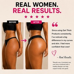 Get Thick Products POWERFUL Booty Enhancement Cream Butt, Hips & Thighs
