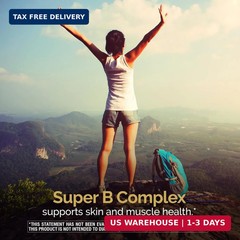 Nature’s Wonder Super B Complex with Vitamin C, Vitamin B12, & Folic Acid – Supp