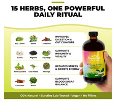 Serene Herbs Soursop Bitters Liquid 16 fl oz Black Seed Moringa Irish Moss