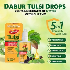 DABUR Tulsi Ark Drops (Holy Basil) Herbal For Immunity Boost stress control 30ml