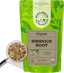 Organic Burdock Root – 1 lb – 100% Arctium lappa – Raíz de Bardana – Cut & Sift,