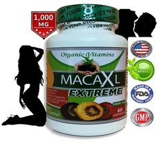 Organically Grown Maca Root Energy Libido memory supplement unisex 120