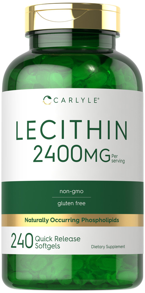 Lecithin 2400mg | 240 Softgels | Phospholipid Supplement | Non-GMO | by Carlyle