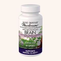Host Defense MycoBotanicals Brain 60 Veg Capsules Fungi Perfecti