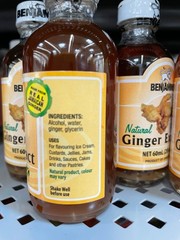 4 Pack Benjamins Natural Ginger Extract 2 fl oz Bottles – Made in Jamaica