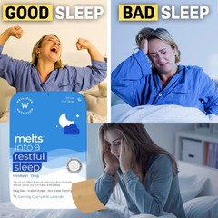 Wellbeing Nutrition Melts Restful Sleep 30 Oral Thin Strips for Stress Relief
