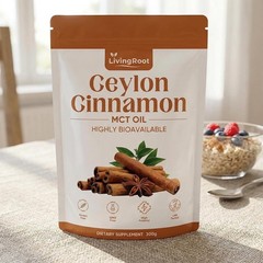 Living Root Ceylon Cinnamon Powder – LivingRoot with MCT Oil, Highly Bioavailabl