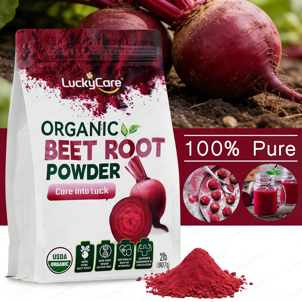 Red Beet Root Powder Beta Vulgaris Non-GMO Nitric Oxide Extract Super Food Juice