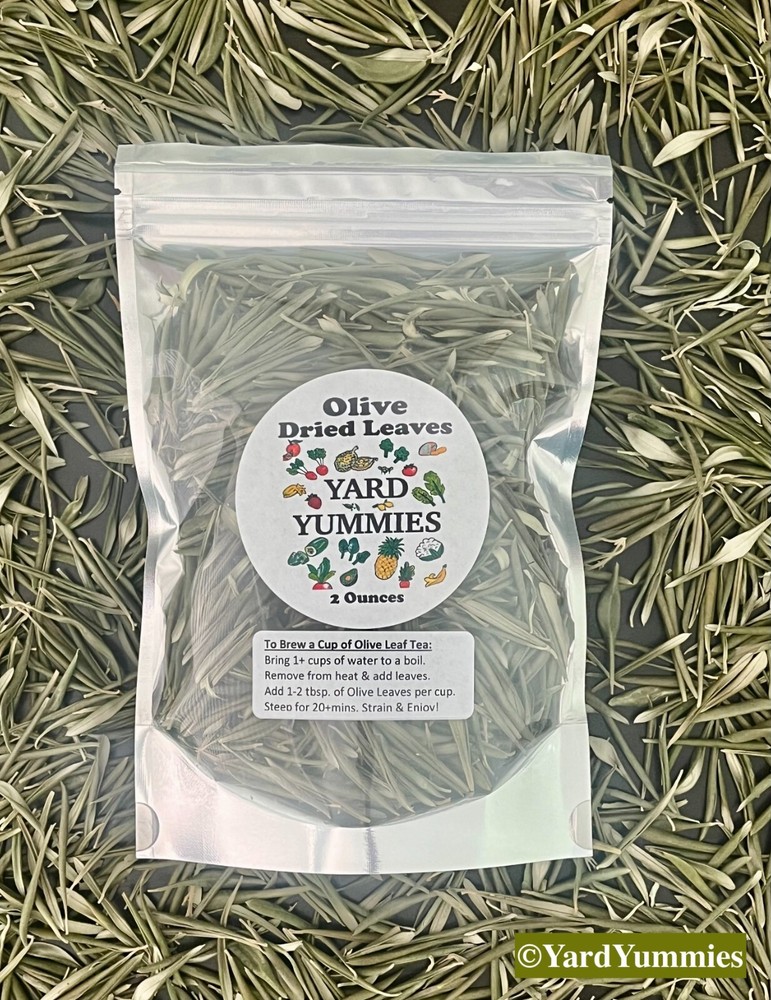 Dried Olive Leaves Whole Loose Leaf Arbequina Olive Herbal Tea 2oz Natural USA