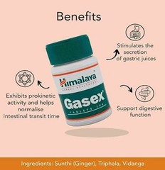 2 Pack Himalaya Gasex Tablets (100 x 2 Tab) Each | Free Shipping