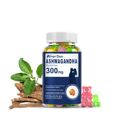 (3 pack) Ashwagandha Gummies 300mg Organic Root Extract Supplement Women & Men