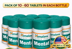 10x Himalaya Mentat 60 Tablet – Vegetarian Botanical 100% Pure Herbal – 600 Tabs