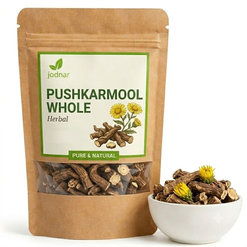 Jodnar Pushkarmool Whole 100% Pure Natural Inula Racemosa Roots Raw Herb