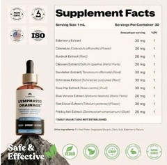 Cleantra Lymphatic Drainage Support Drops 10- in-1 Herbal Supplement 6 – Pack