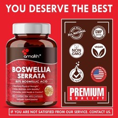 Boswellia Serrata Extract 1000mg 90 Capsules 0.5% Boswellic Support Joint Pain