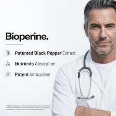 SuperSmart Bioperine 30mg per Day (95% Piperine) – Black Pepper Extract Suppleme