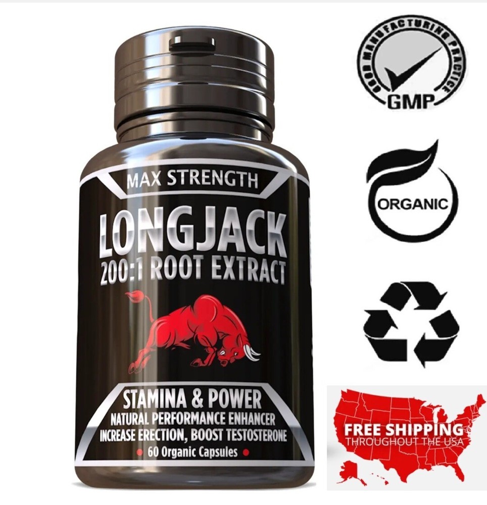 TONGKAT LONGJACK PASAK BUMI STRONGEST PURE ROOT EXTRACT 200:1 USA 60 Pills