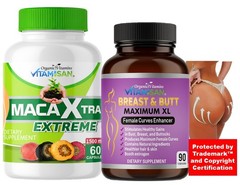 BIGGER BOOTY & STRONGER GLUTES – Black Maca Root Pills for intense Curve Aguaje