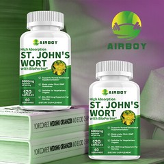 St. John’s Wort 6000mg – Stress Depression Relief, AnxietyReduce Mood Swings