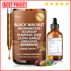 Parasite Cleanse Tincture/Extract-Wormwood,Black Walnut Hull, Clove,Best Quality