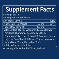 Valerian Root Sleep Aid Drops, Gotas de Glicinato y 2 Fl Oz (Pack of 1)