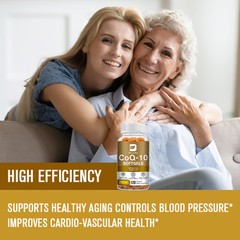 CoQ-10 CoEnzyme Q-10 200mg Support Heart Health,High Potency 120 Capsules