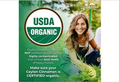Zazzee USDA Organic Ceylon Cinnamon 20:1 Extract, 150 Vegan Capsules