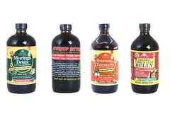 4 PACK! Soursop Bitters, OrganicFlat Belly, Moringa Detox, Soursop&Turmeric 16oz