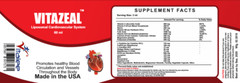 Vitazeal-Liposomal Cardiovascular fitness and cholesterol management (1, 60 ml)