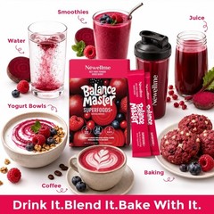 Beet Root Super Reds Powder Stick Packs – 14 Count, Mixed Berry, Sugar-Free, Nit