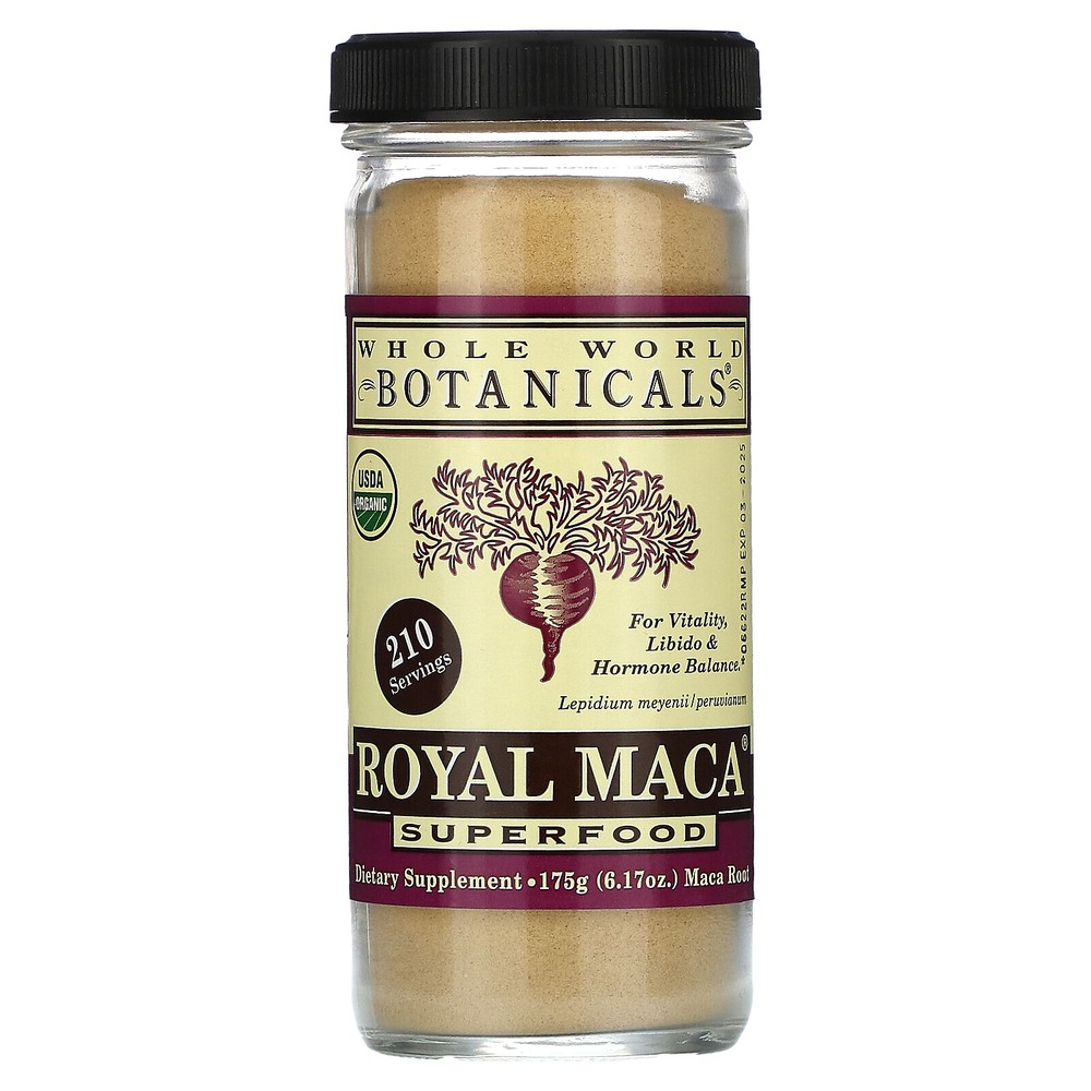 Whole World Botanicals Royal Maca Superfood 6 17 oz 175 g Fair Trade,