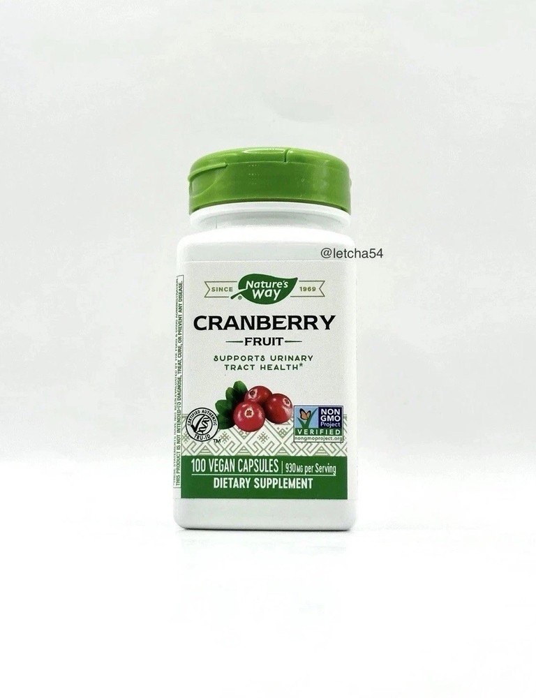 Nature’s Way Cranberry Fruit (100 Vegan Capsules) Supports Urinary Tract Health