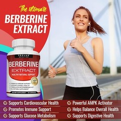 Berberine HCl 1800 MG Premium 90 CAPSULES- (Non-GMO, Gluten Free Vegetarian)