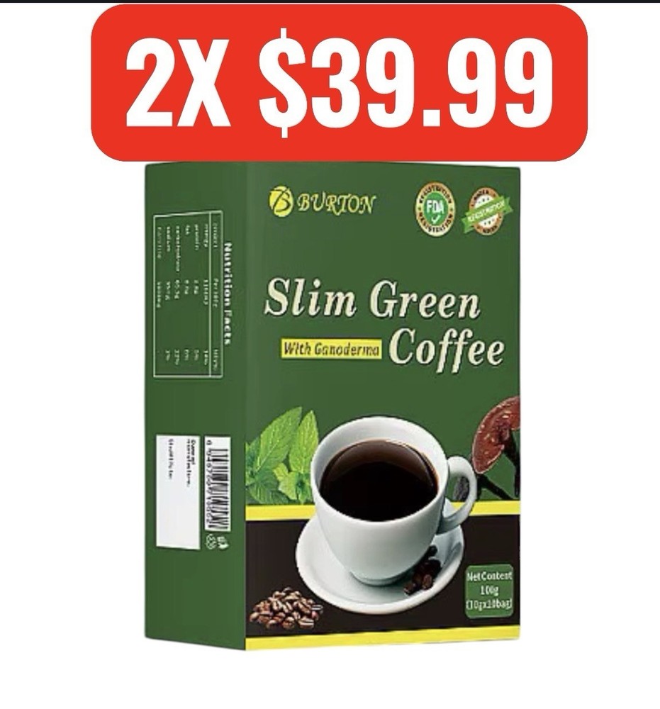 Slim Green Coffee with Ganoderma/ Baja De Peso Con Café De Ganoderma