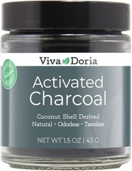 Virgin Activated Charcoal Powder, Coconut Shell Derived, Food Grade, 1.5 Oz G…