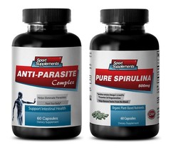 candida gut cleanse – ANTI-PARASITE – SPIRULINA COMBO – black walnut hull 2 Bott