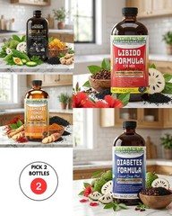 Pick your 2 Bottle BITTERS 16oz Herbal Soursop w Moringa, Sea Moss +10 Herbs