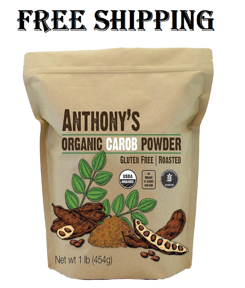 Anthony’s Organic Carob Powder, 1 lb, Gluten Free, Non GMO, Cocoa Powder Alterna