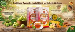Blood sugar support herbal tea 100g ayurvedic natural wellness infusion diabetic