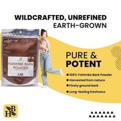 Yohimbe Bark Powder – 4 Oz, Wildcrafted Dried Yohimbe Powder Sourced from Africa