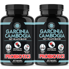 Garcinia Cambogia with Probiotics, Gut Health Blend, 2-Pack