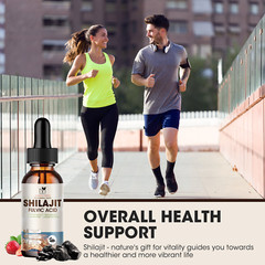 1/2Packs Organic Pure Shilajit Drops 60ml, Extremely Potent, Fulvic Acid
