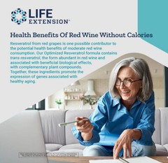 OPTIMIZED RESVERATROL ELITE LONGEVITY NUTRIENT 60 Capsule LIFE EXTENSION