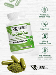 RYMX MORINGA Capsules Single Origin Moringa Powder Organic. Moringa Leaf