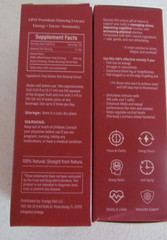 2 Pack GINZ Korean Red Ginseng Extract 2oz Energy Focus Immunity Exp 09/2027