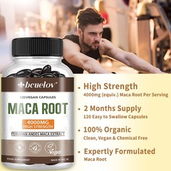 Maca Root 4000mg Herb Supplement Support Men Health,Muscle Strength 120 Capsules