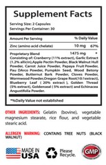 immune system booster – ANTI-PARASITE – SPIRULINA COMBO 2B – black walnut powder