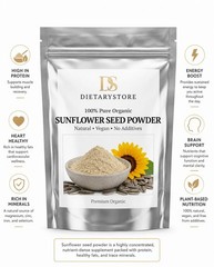 Pure Sunflower Seed Powder Fine Ground Natural Vegan Herbal Supplement