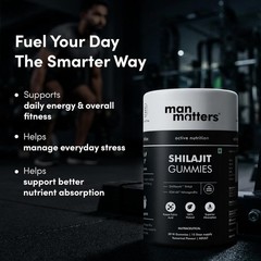 Shilajit Gummies Max Strength | Pure 100% Authentic Himalayan Origin 60 Gummies