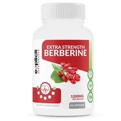 Natural Berberine HCl – Glucose Metabolism, Healthy Heart – 60ct